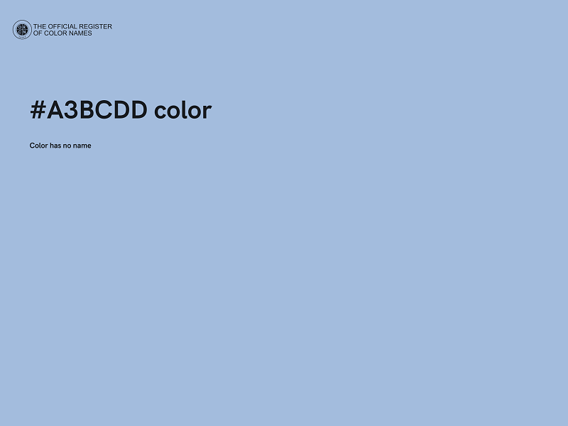 #A3BCDD color image