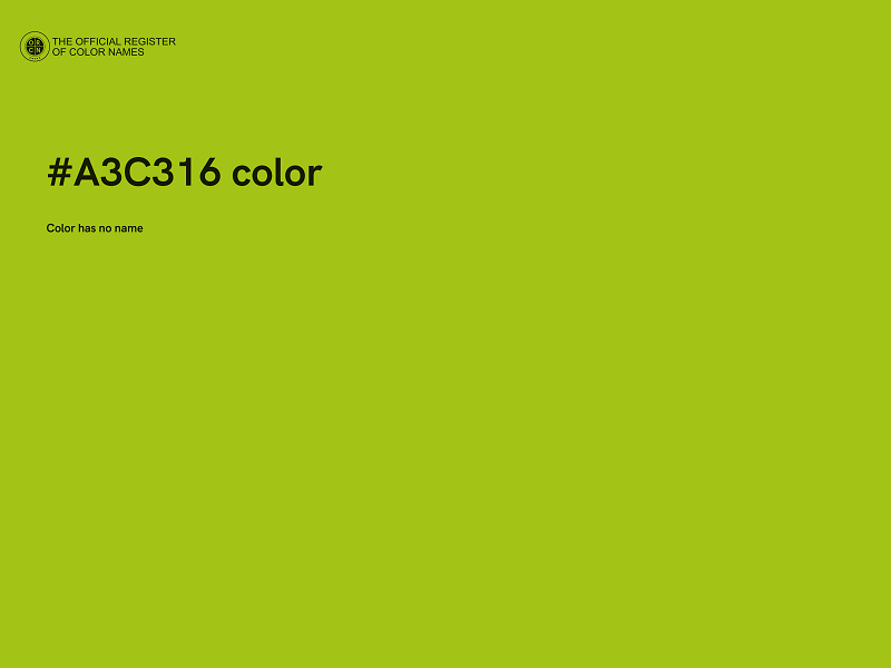 #A3C316 color image