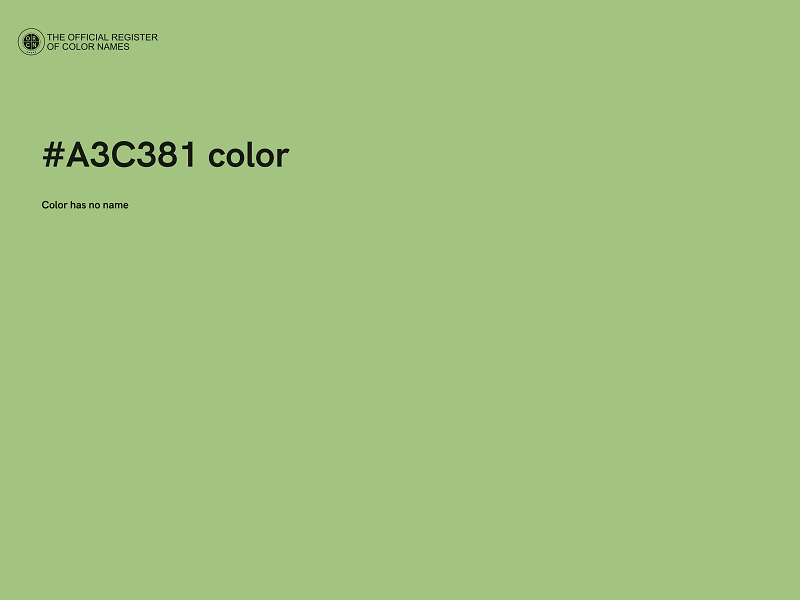 #A3C381 color image