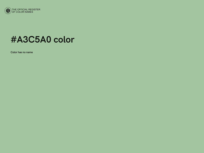 #A3C5A0 color image