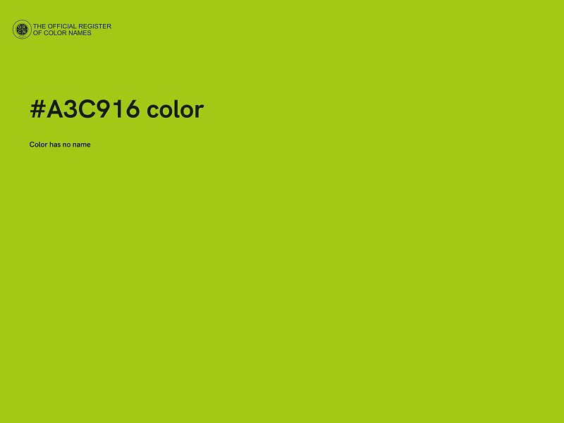 #A3C916 color image