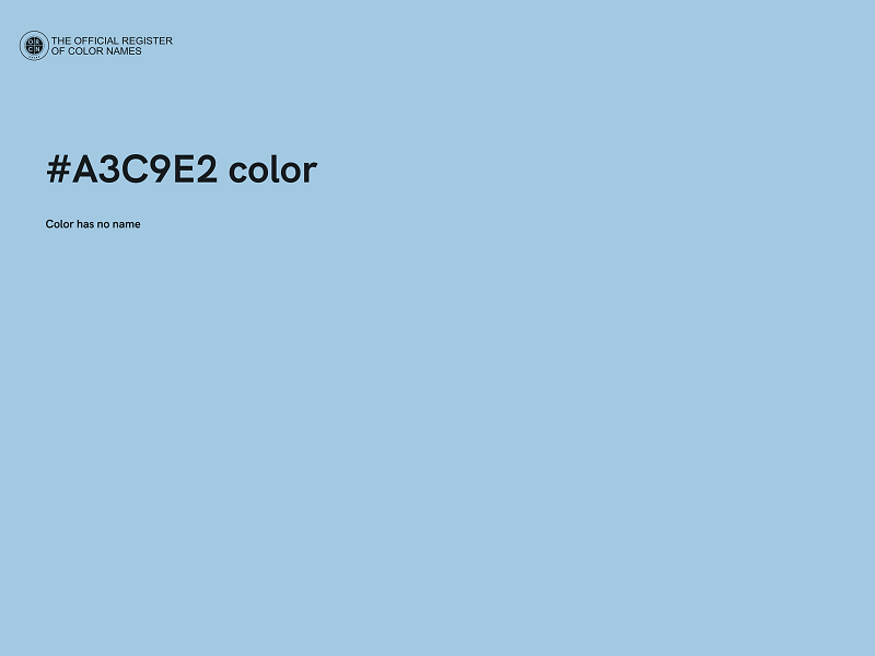 #A3C9E2 color image