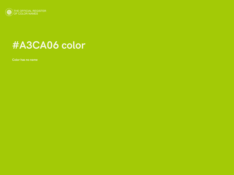 #A3CA06 color image