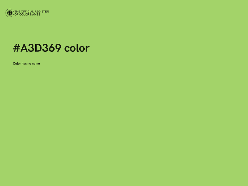 #A3D369 color image