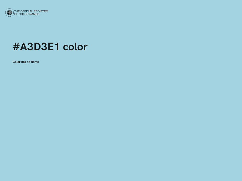 #A3D3E1 color image