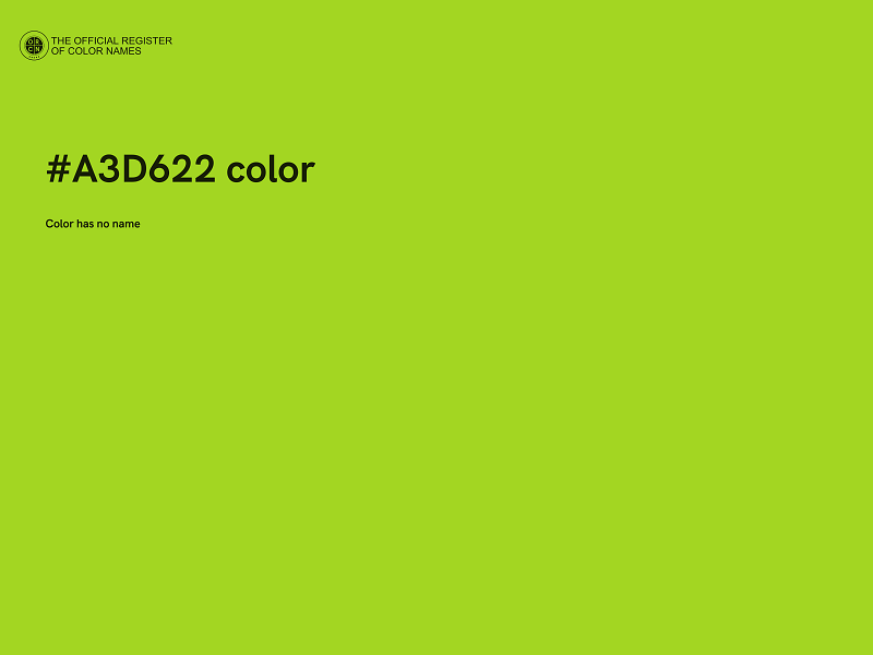 #A3D622 color image