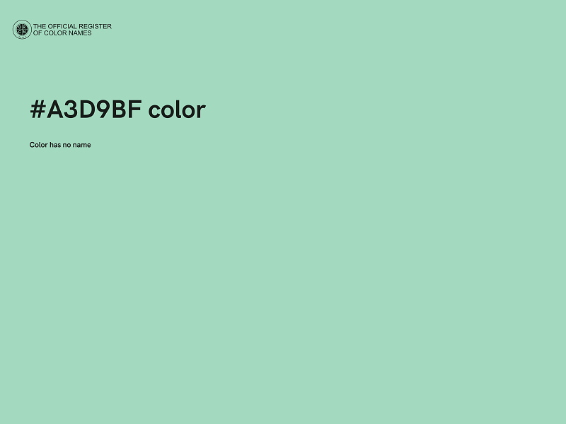 #A3D9BF color image