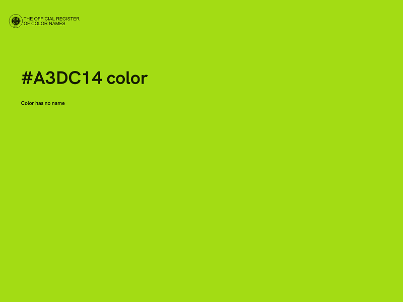 #A3DC14 color image