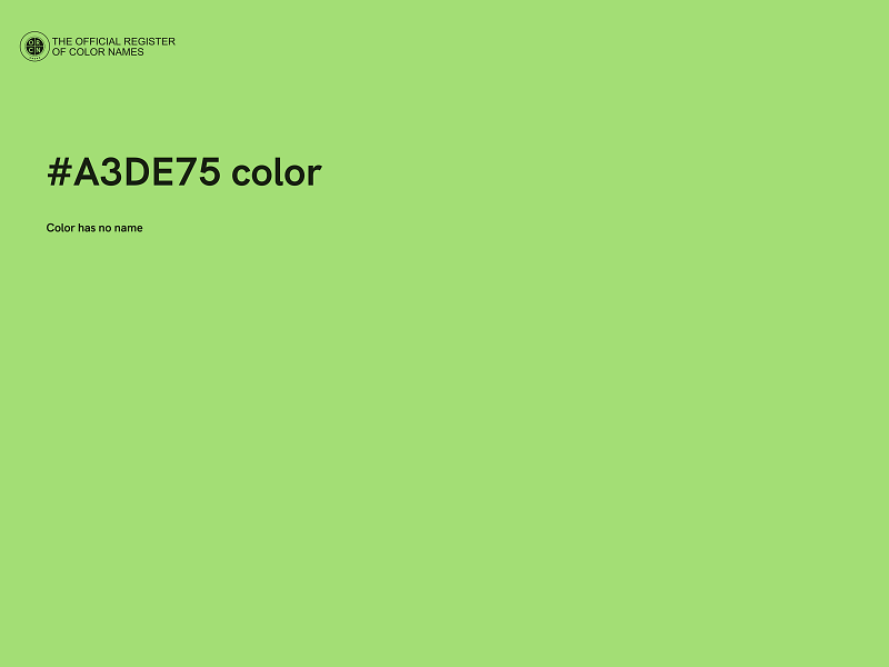 #A3DE75 color image