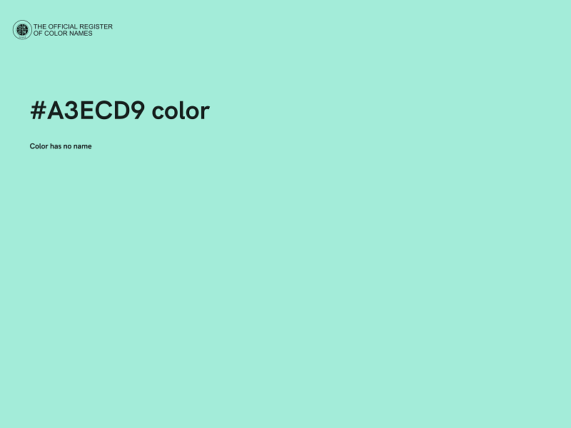 #A3ECD9 color image