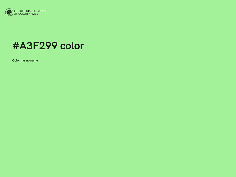 #A3F299 color image