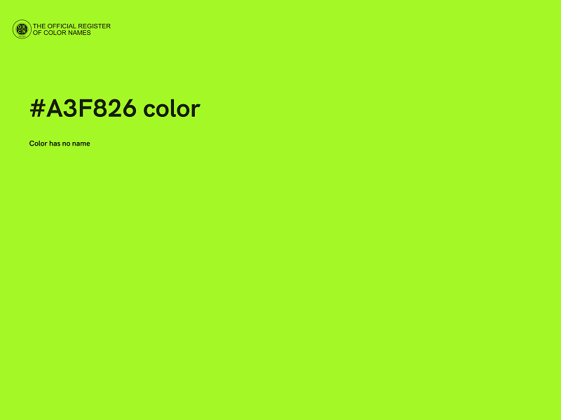 #A3F826 color image