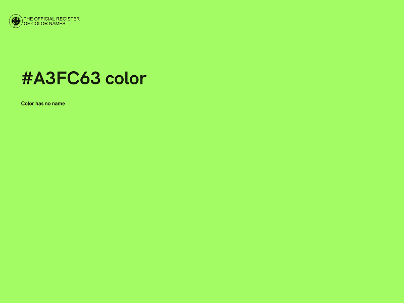 #A3FC63 color image