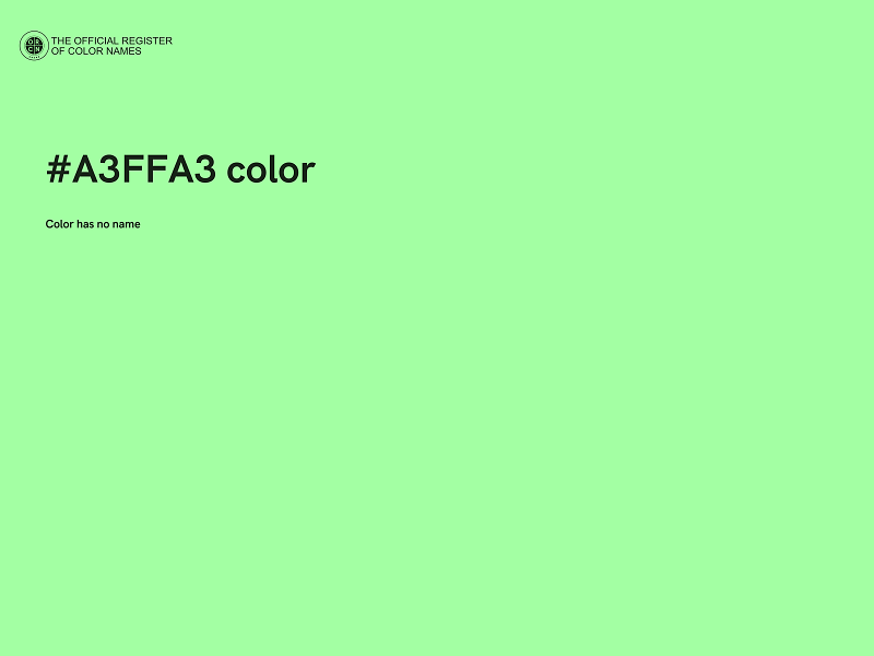 #A3FFA3 color image