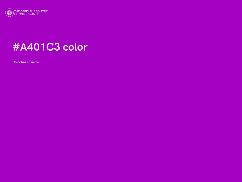 #A401C3 color image