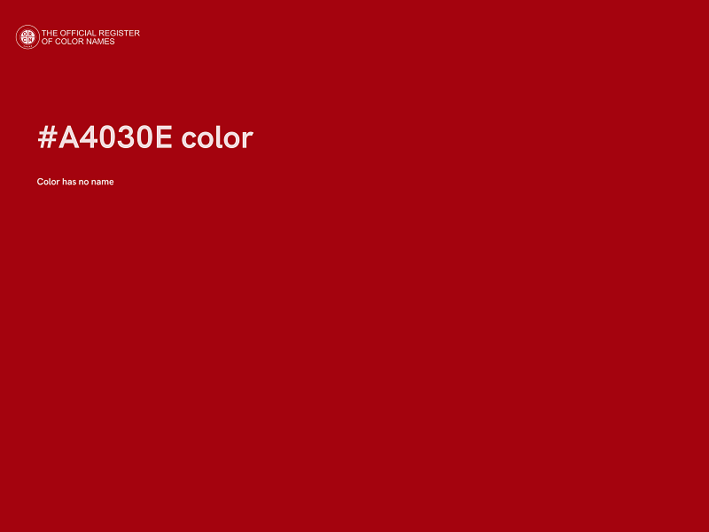 #A4030E color image