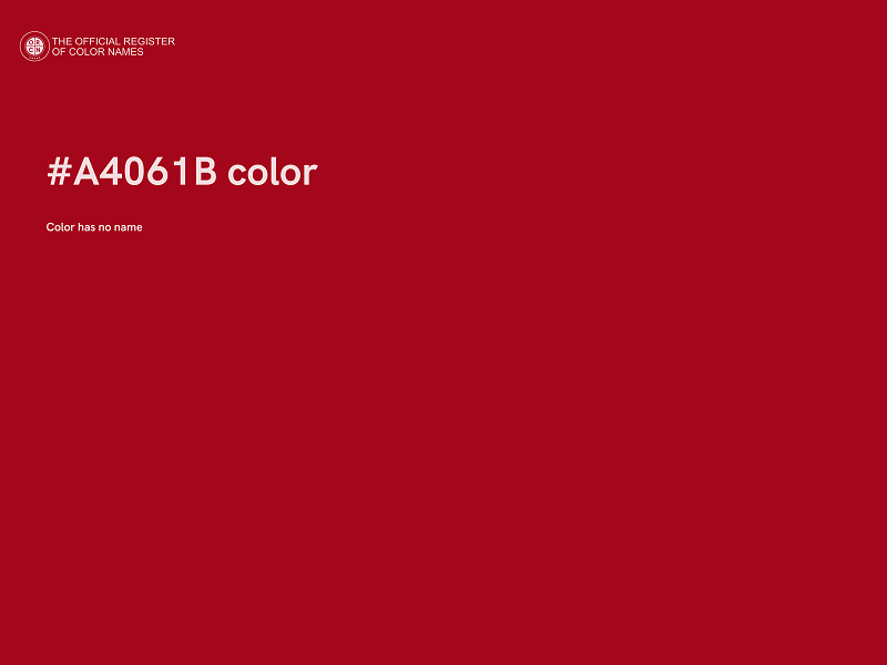 #A4061B color image