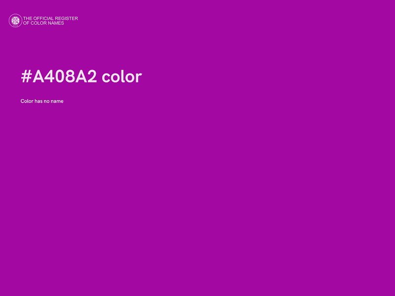 #A408A2 color image