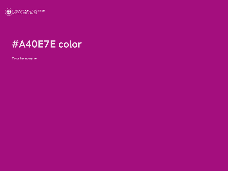 #A40E7E color image