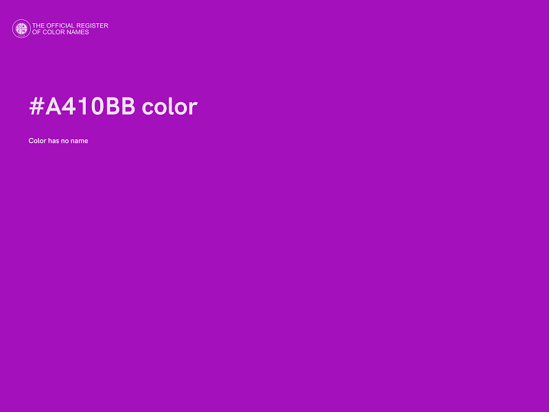 #A410BB color image