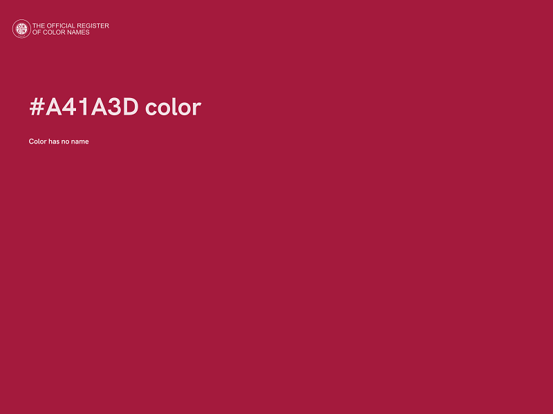 #A41A3D color image