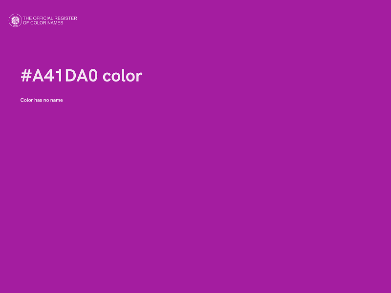 #A41DA0 color image