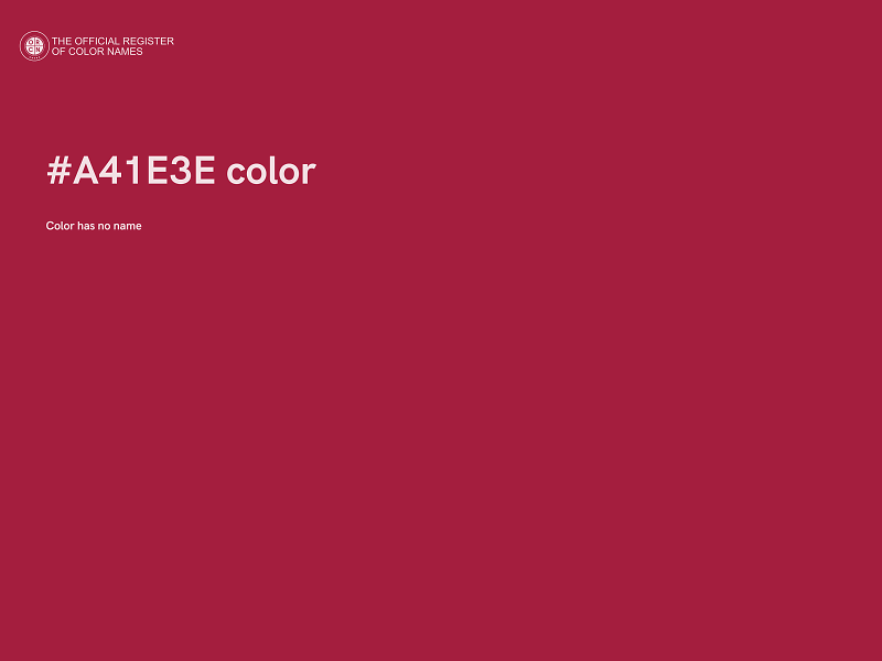 #A41E3E color image