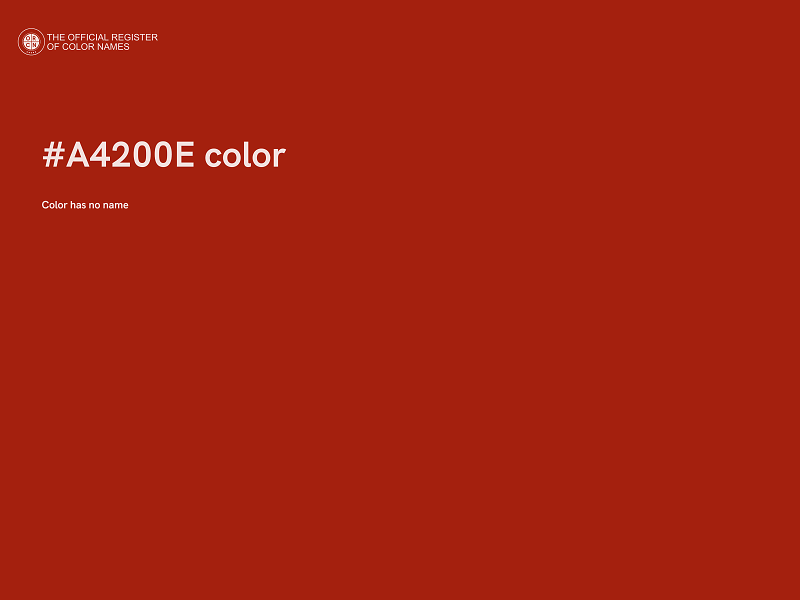 #A4200E color image