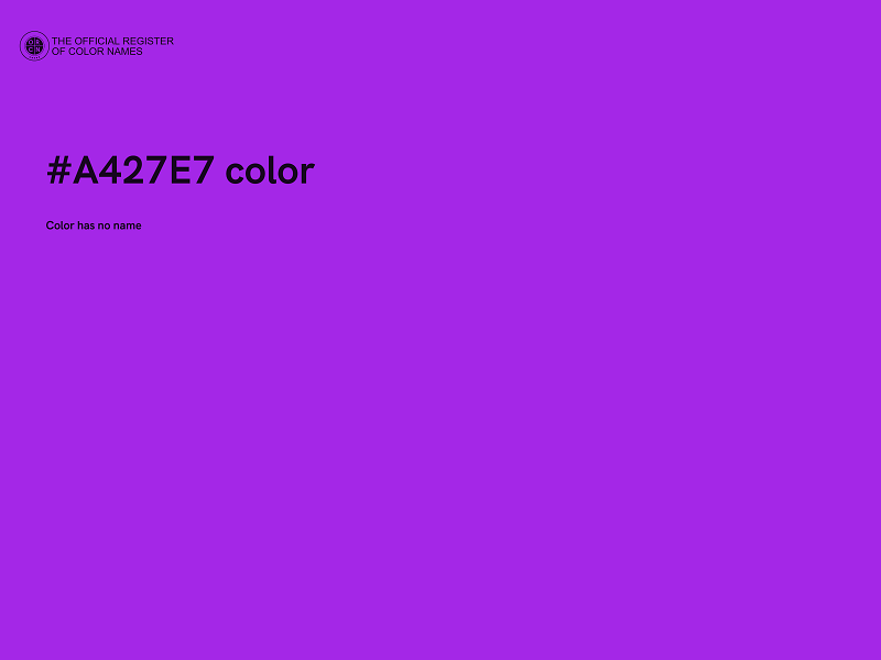 #A427E7 color image