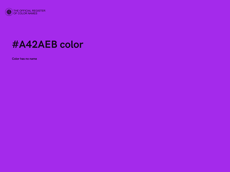 #A42AEB color image