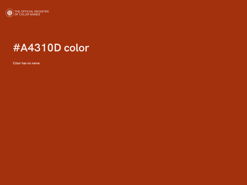 #A4310D color image