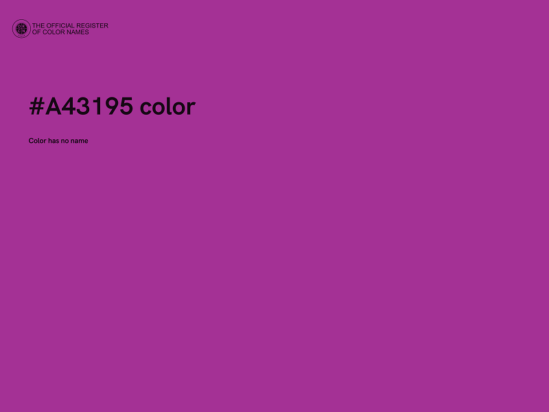 #A43195 color image