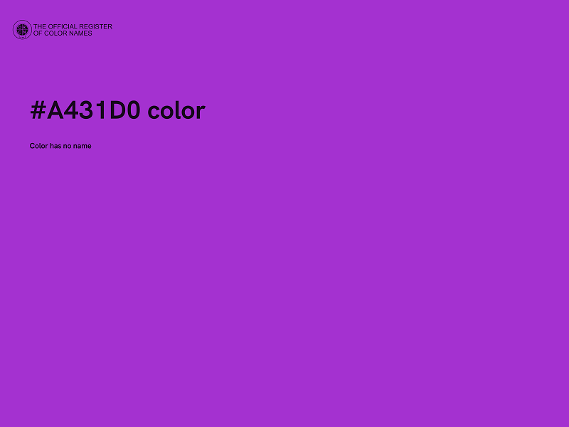 #A431D0 color image