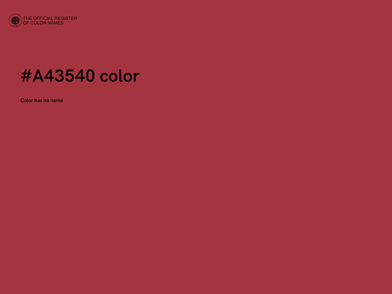 #A43540 color image