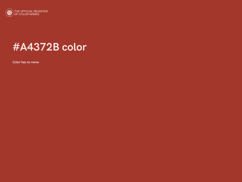 #A4372B color image