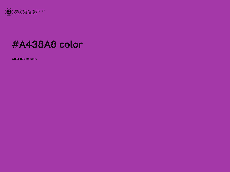 #A438A8 color image