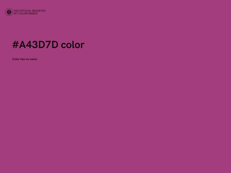 #A43D7D color image