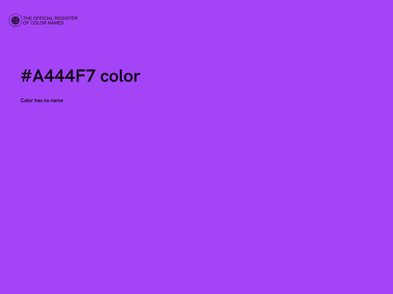 #A444F7 color image