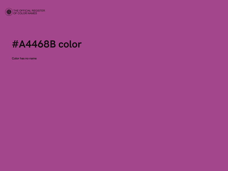 #A4468B color image