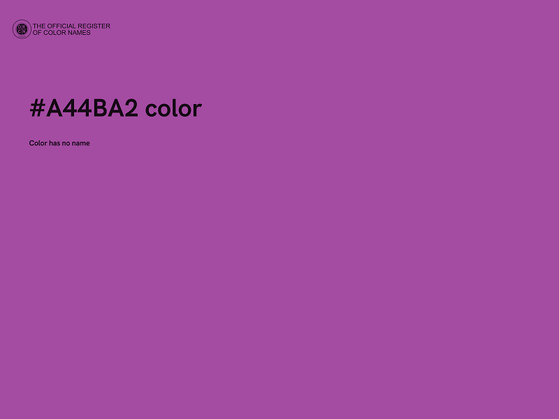 #A44BA2 color image