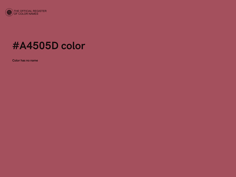 #A4505D color image