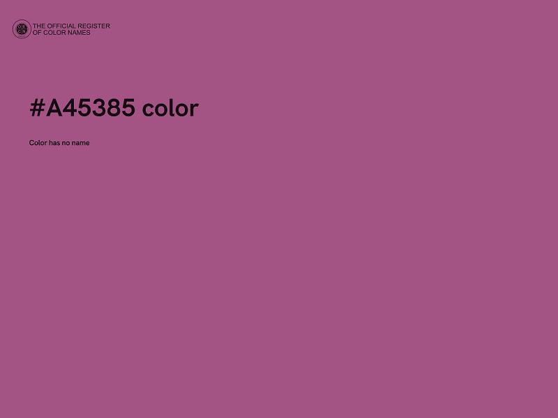 #A45385 color image