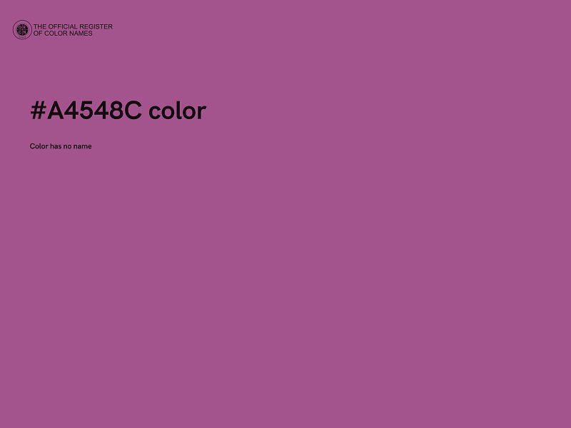 #A4548C color image