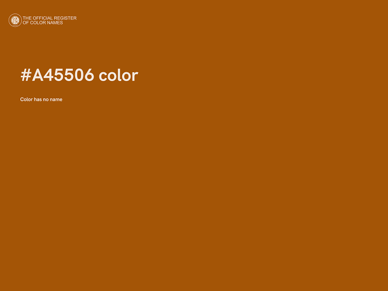 #A45506 color image