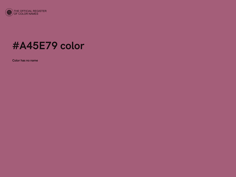 #A45E79 color image