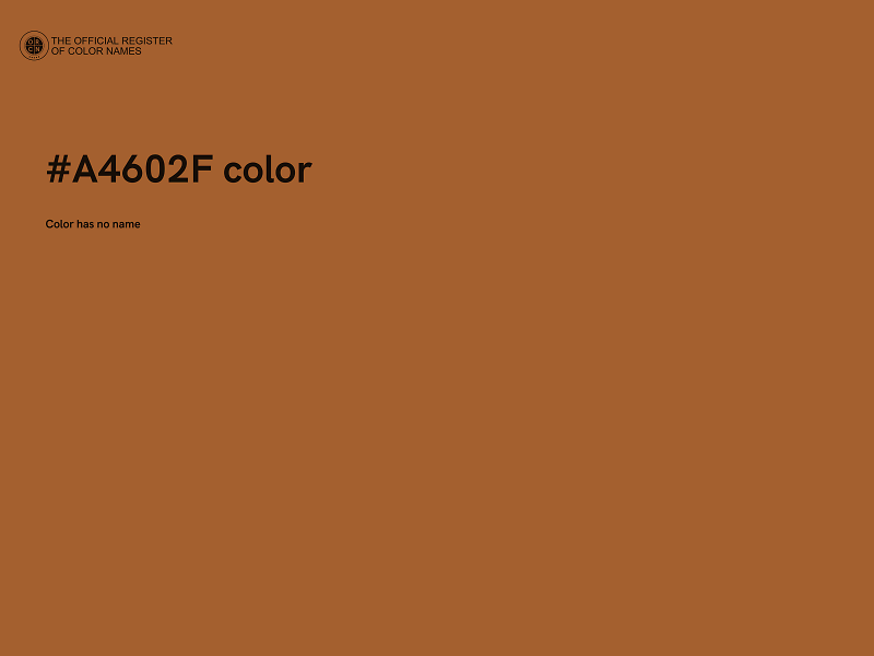 #A4602F color image