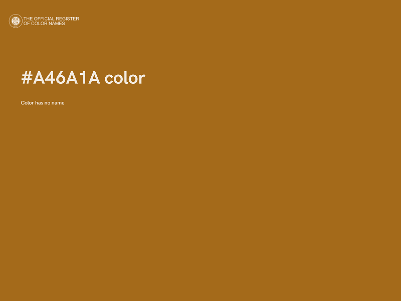 #A46A1A color image