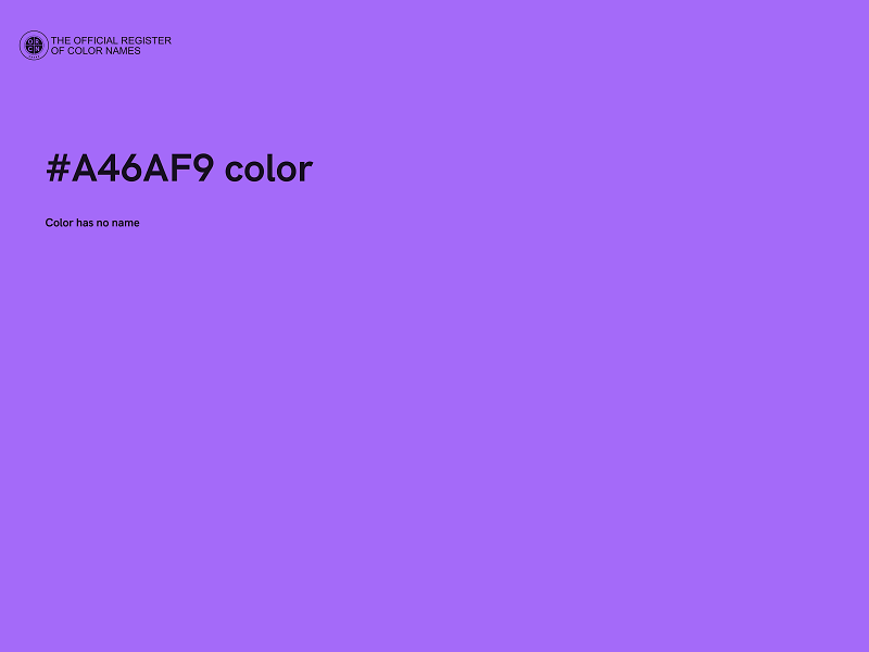 #A46AF9 color image