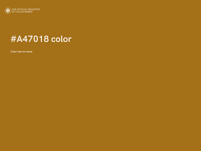 #A47018 color image