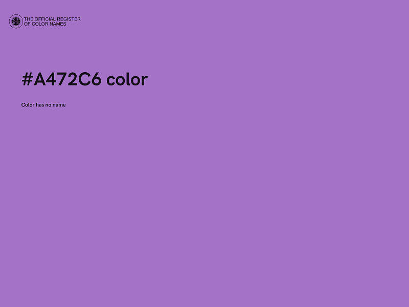 #A472C6 color image